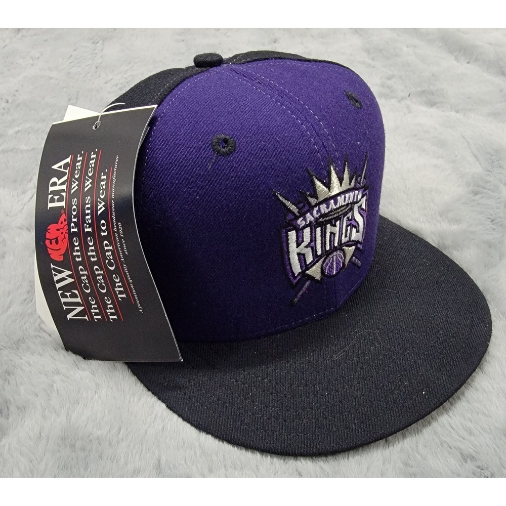 Vintage Sacramento Kings Hat Cap Mens 7 Purple Wool NBA Basketball 5950 New Era
